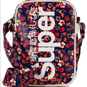 Superdry unisex floral small messenger camera bag